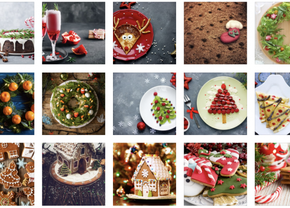 Creatively Decorated Christmas Dishes