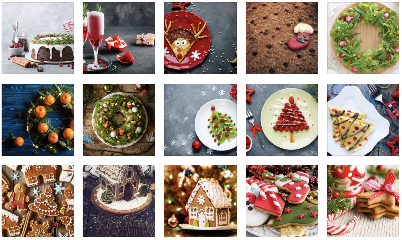 Creatively Decorated Christmas Dishes