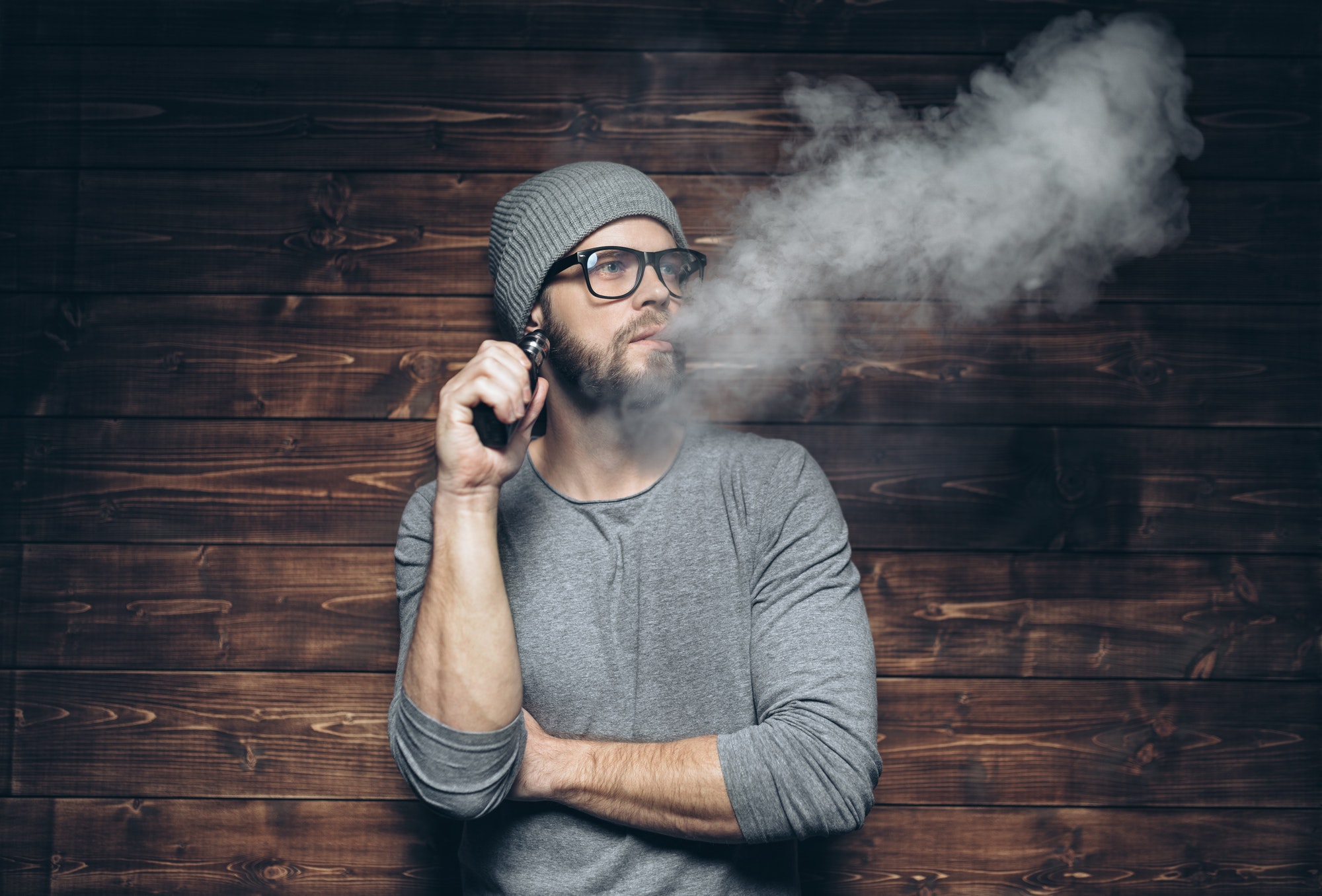 Vaping e-liquid from an electronic cigarette