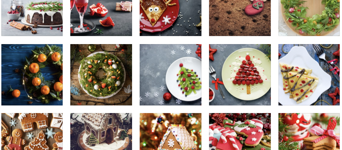 Creatively Decorated Christmas Dishes